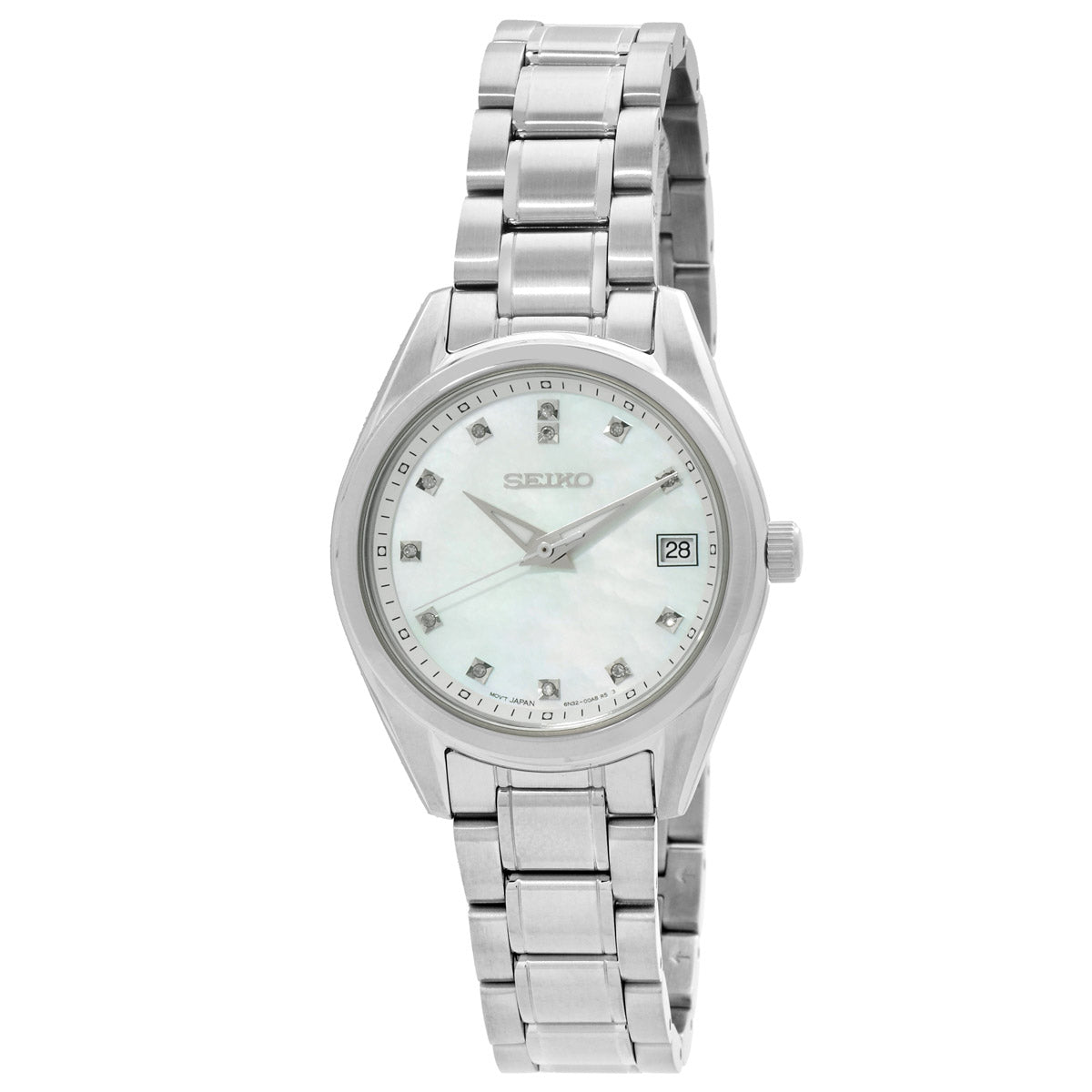 Seiko Diamond Quartz Mother Of Pearl Dial Women's Watch
