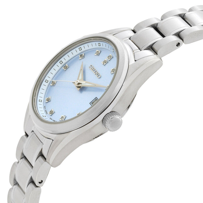 Seiko Diamonds Quartz Blue Dial Women's Watch