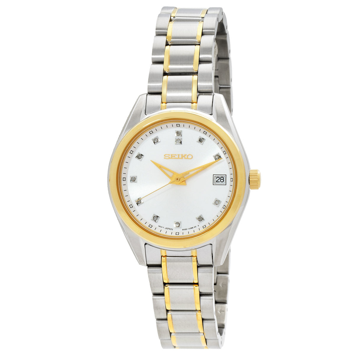 Seiko Diamonds Quartz Silver Dial Two-Tone Women's Watch