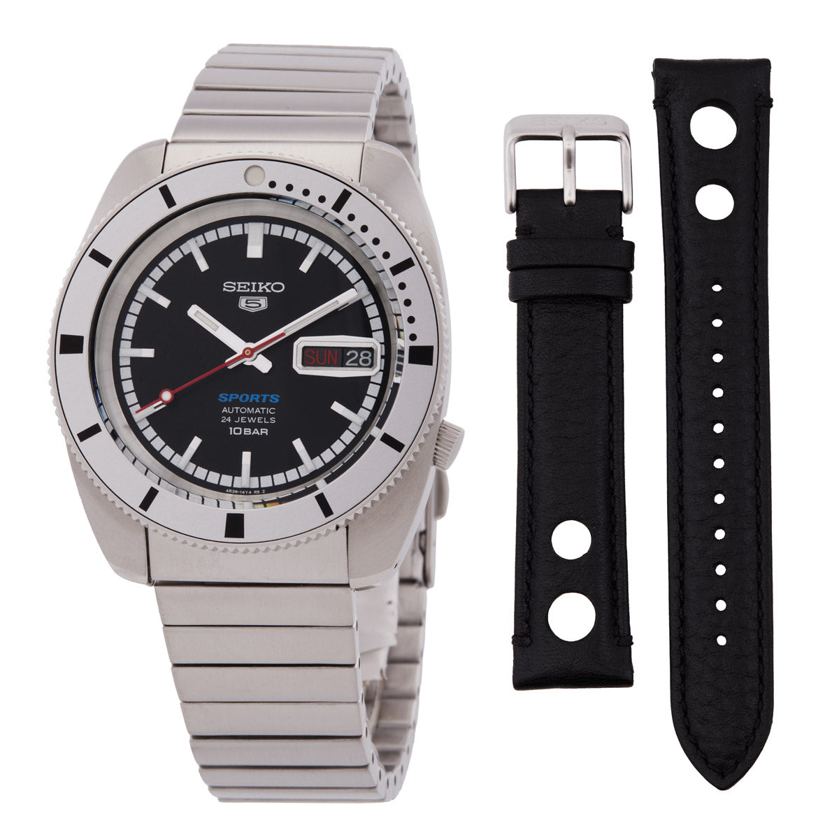 Seiko Limited Edition 5 Sports Automatic Black Dial Watch