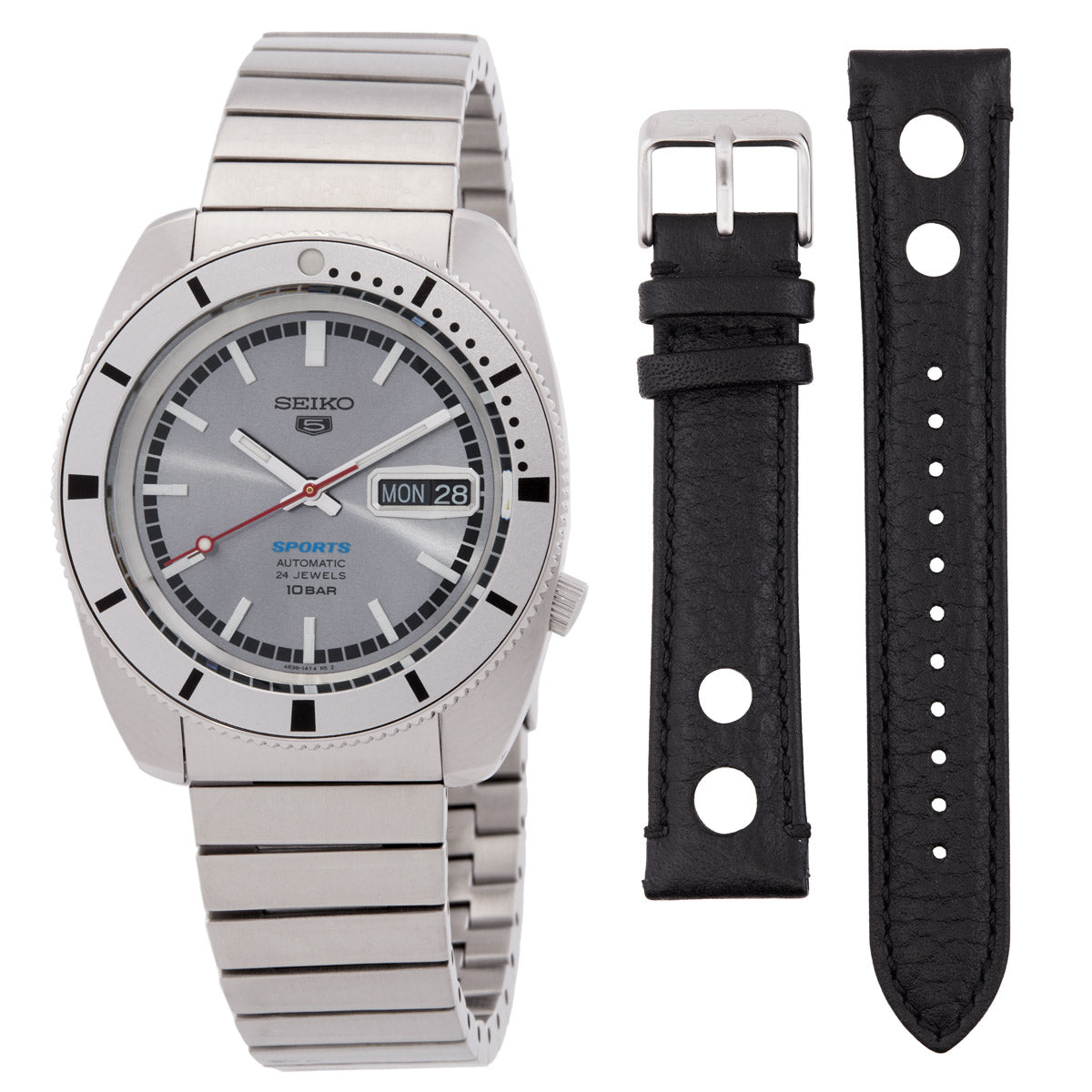 Seiko Limited Edition 5 Sports Automatic Silver Dial Watch