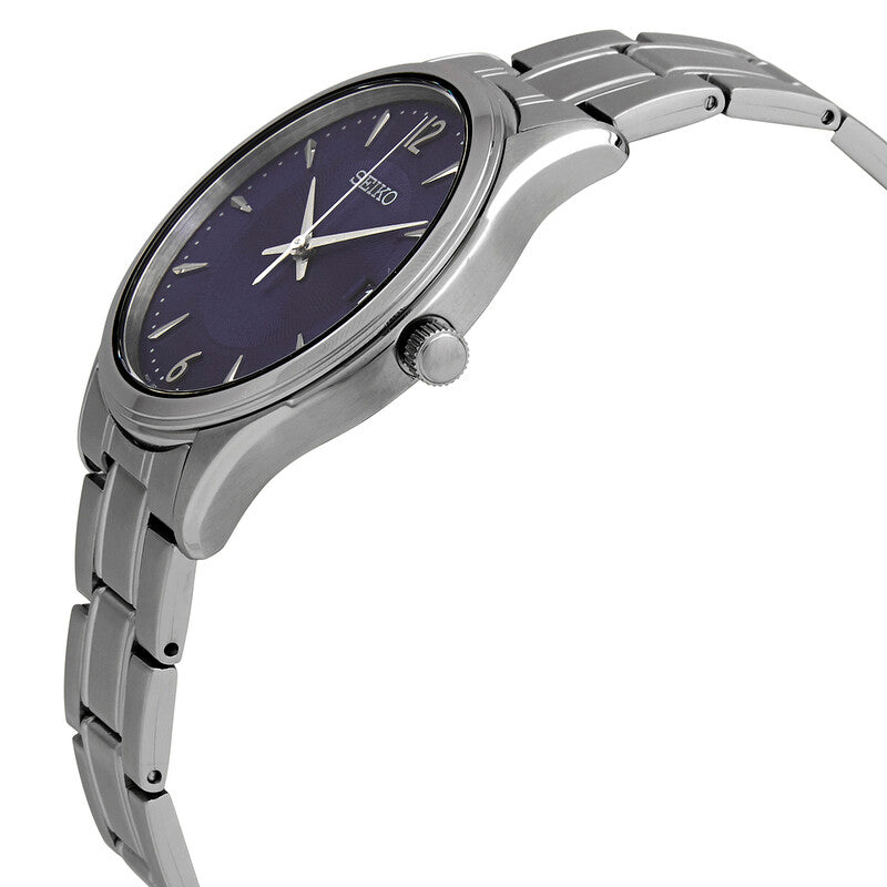 Seiko Essentials Quartz Blue Dial Stainless Steel Mens Watch