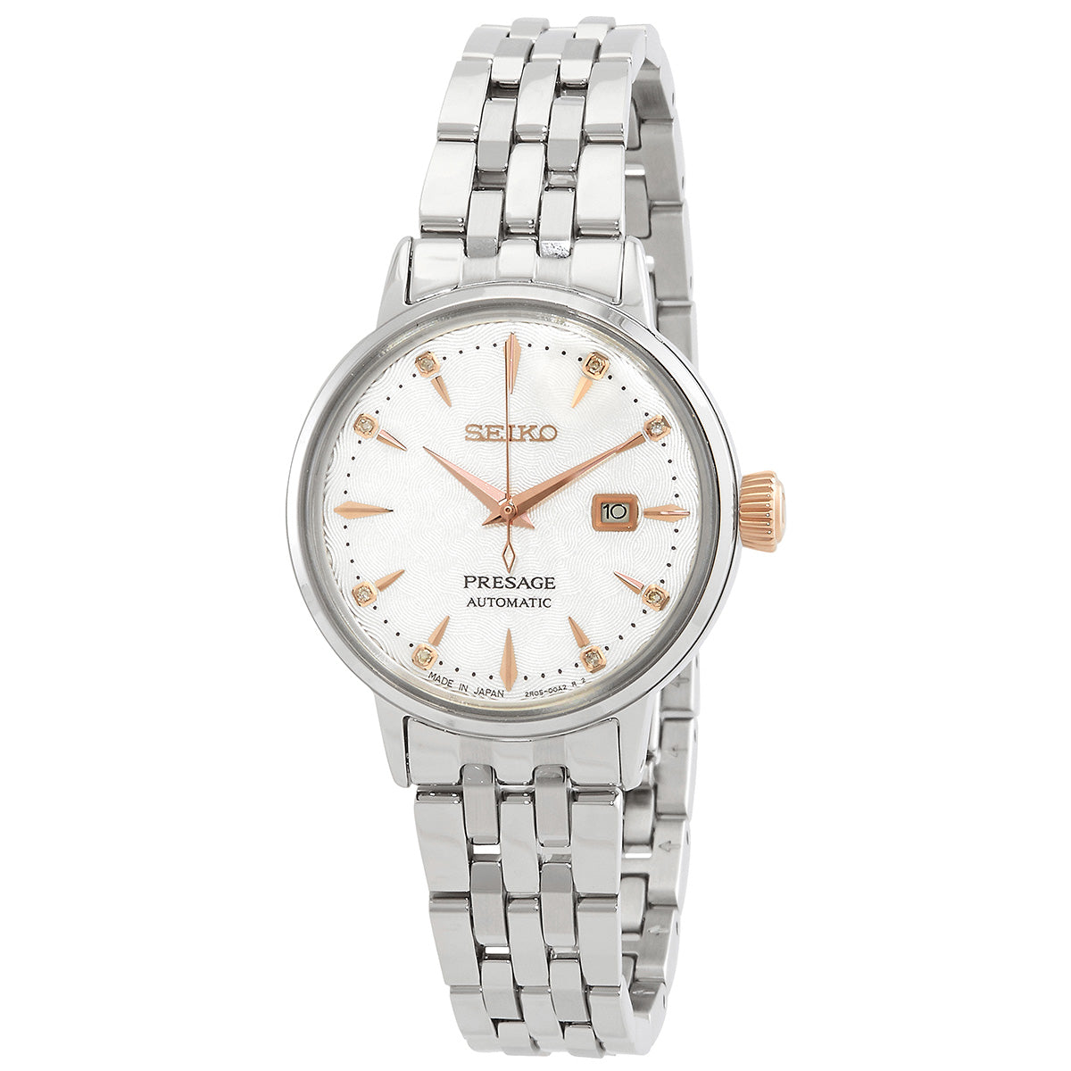Seiko Presage Cocktail Automatic Diamond White Dial Women's Watch