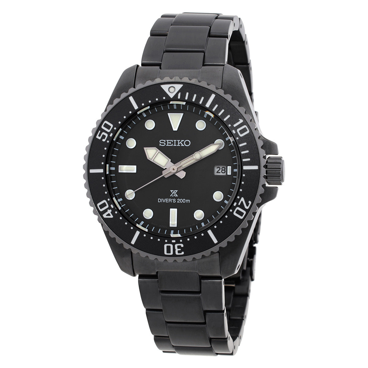 Seiko Prospex Solar Black Dial Mens Watch