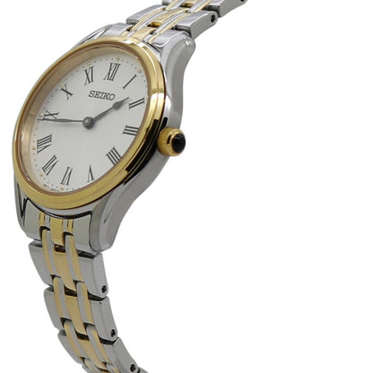 Seiko Quartz White Dial Two-Tone Women's Watch