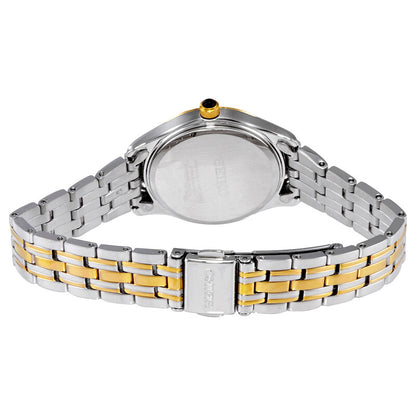 Seiko Quartz White Dial Two-Tone Women's Watch