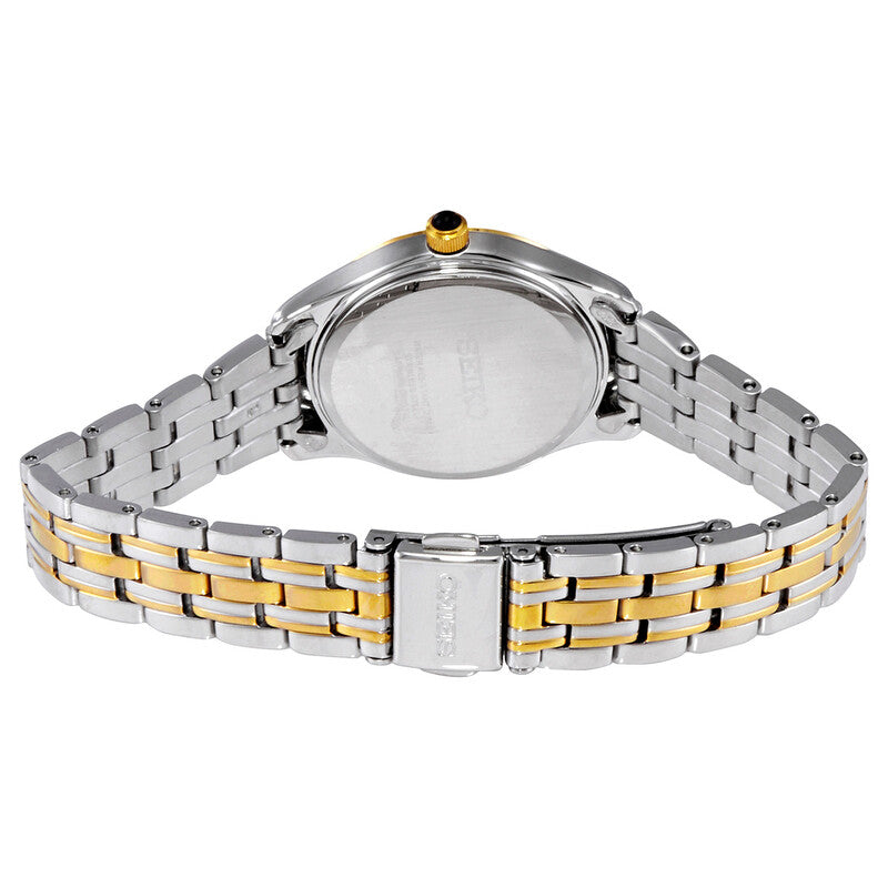 Seiko Quartz White Dial Two-Tone Women's Watch