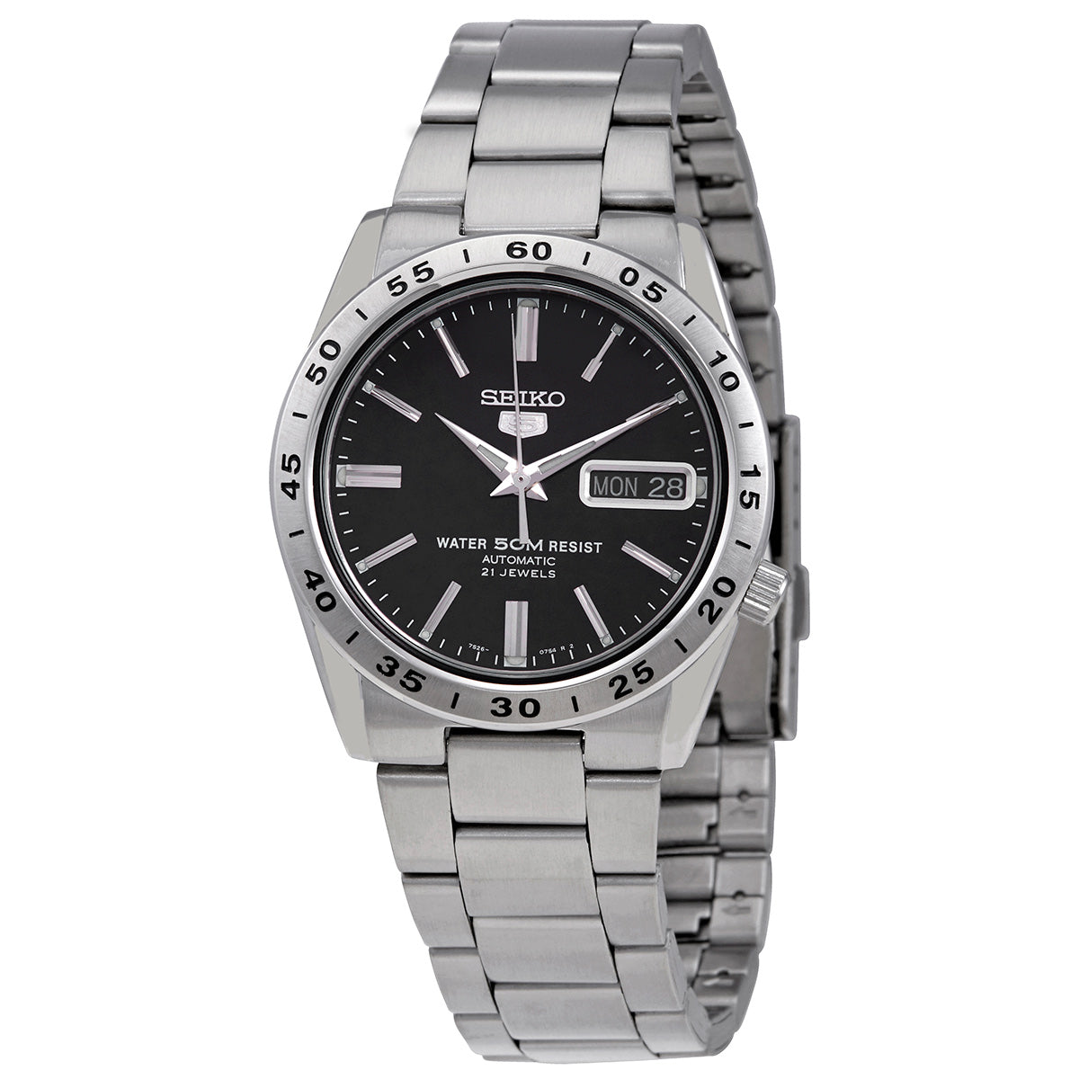 Seiko 5 Automatic Black Dial Mens Watch
