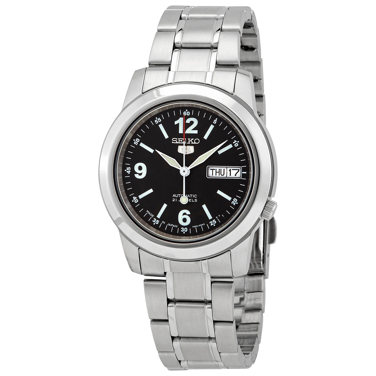 Seiko 5 Automatic Black Dial Mens Watch