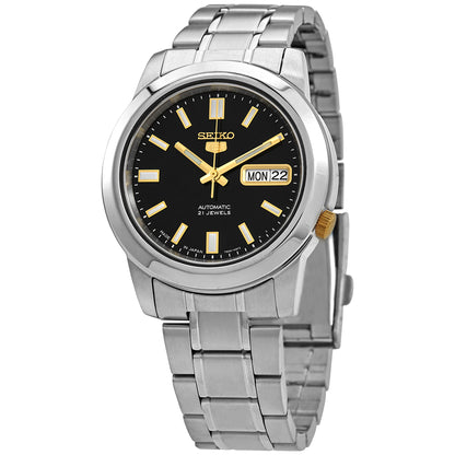 Seiko 5 Automatic Black Dial Mens Watch