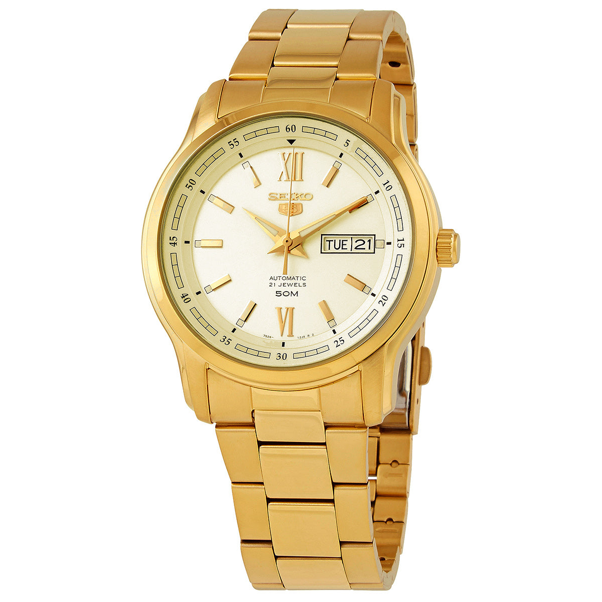 Seiko 5 Automatic Champagne Dial Mens Watch K1S