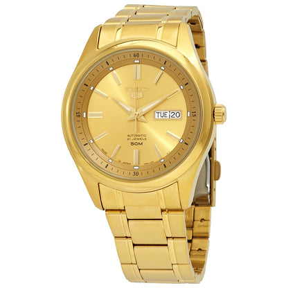 Seiko 5 Automatic Gold Dial Mens Watch