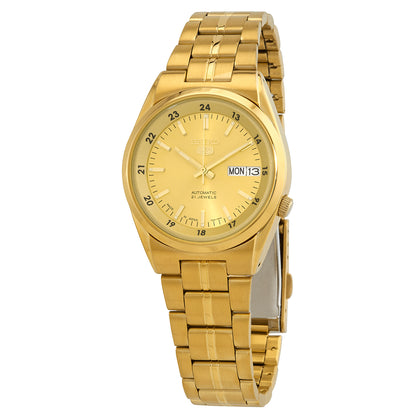 Seiko 5 Automatic Gold Dial Mens Watch