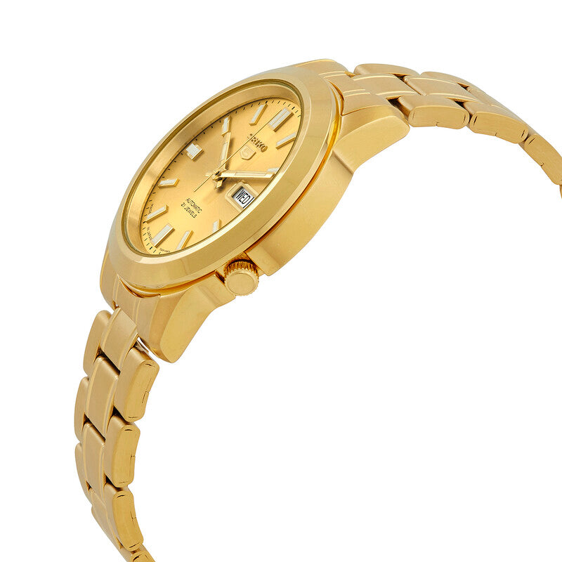 Seiko 5 Automatic Gold Dial Mens Watch