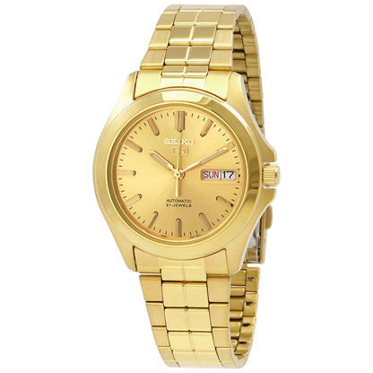 Seiko 5 Automatic Gold Dial Mens Watch