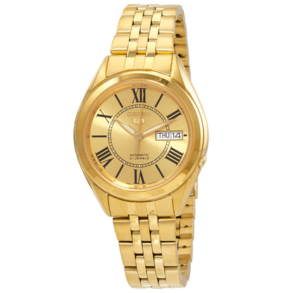 Seiko 5 Automatic Gold Dial Mens Watch