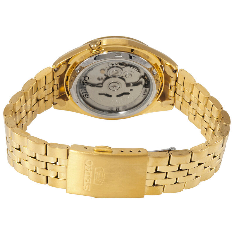 Seiko 5 Automatic Gold Dial Mens Watch