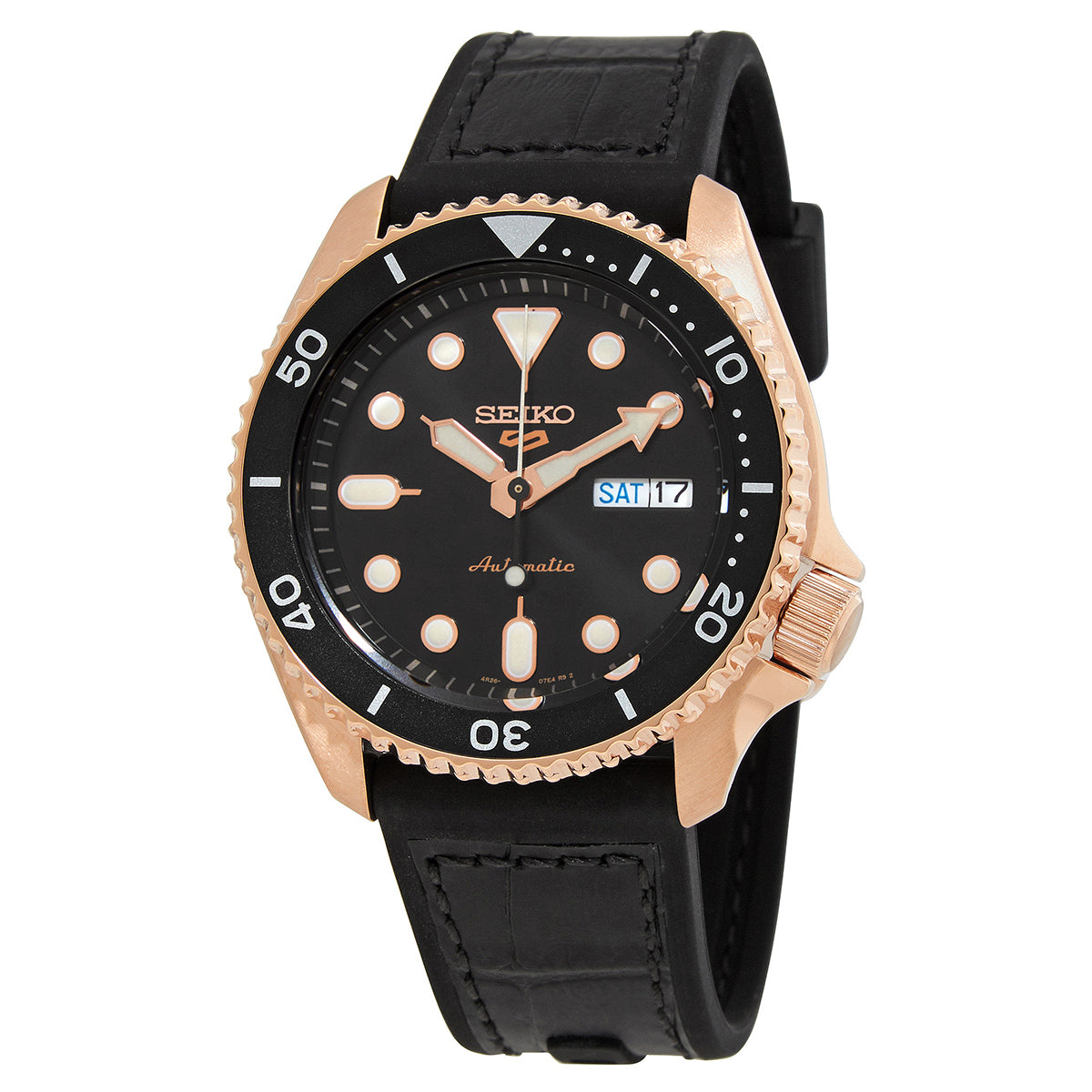 Seiko 5 Sports Automatic Black Dial Mens Watch