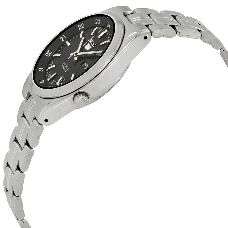 Seiko Series 5 Automatic Date-Day Black Dial Mens Watch