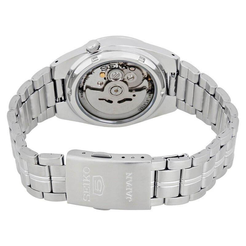 Seiko Series 5 Automatic Date-Day White Dial Mens Watch