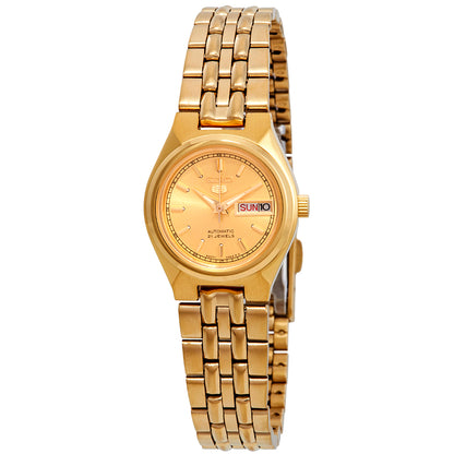 Seiko Series 5 Automatic Gold Dial Women's Watch