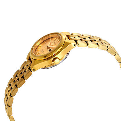 Seiko Series 5 Automatic Gold Dial Women's Watch