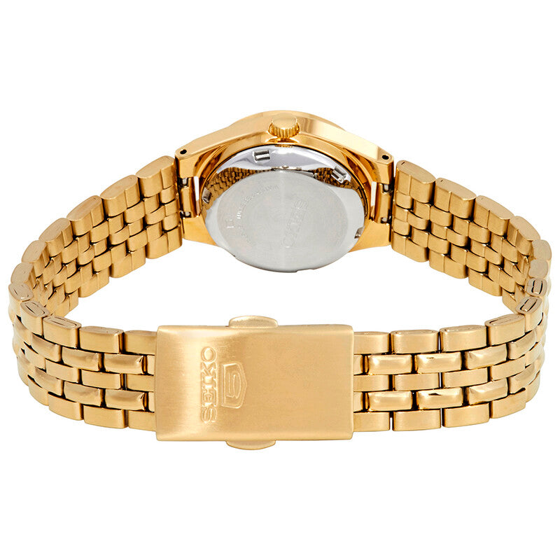 Seiko Series 5 Automatic Gold Dial Women's Watch