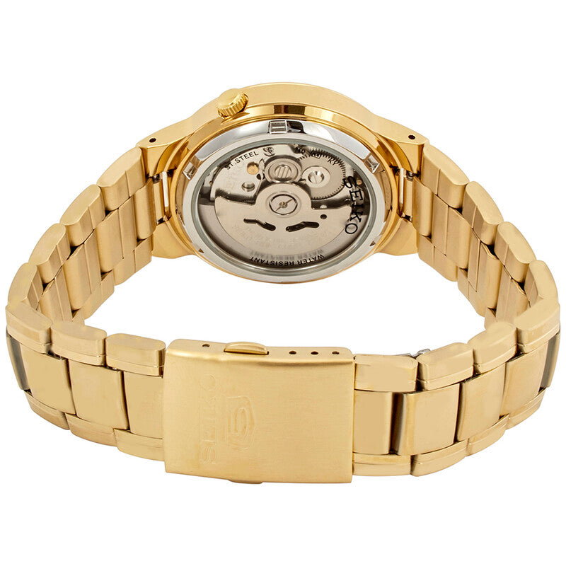 Seiko Series 5 Automatic Gold Dial Mens Watch