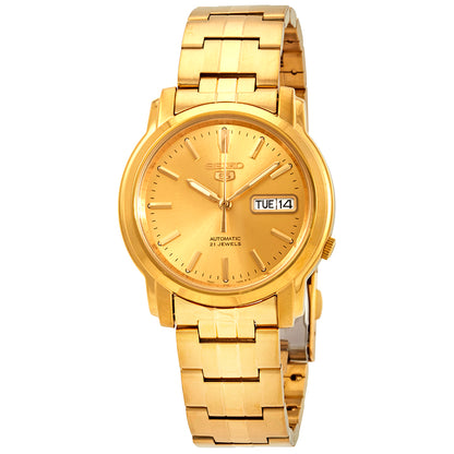 Seiko Series 5 Automatic Gold Dial Mens Watch