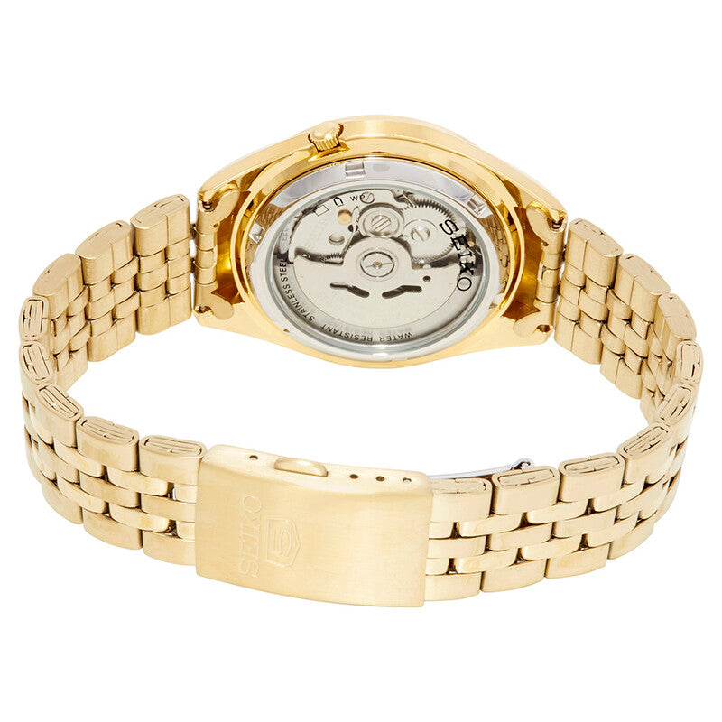 Seiko Series 5 Automatic Gold Dial Mens Watch