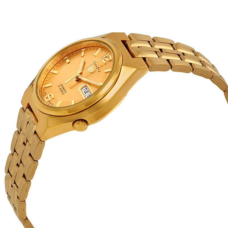Seiko Series 5 Automatic Gold Dial Mens Watch