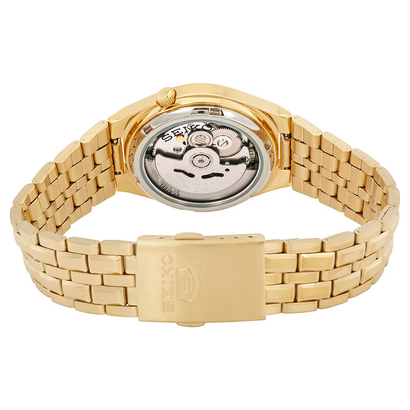 Seiko Series 5 Automatic Gold Dial Mens Watch