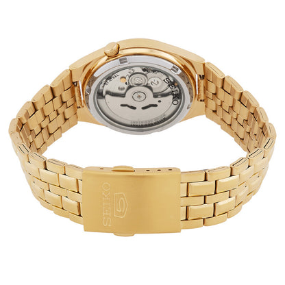 Seiko Series 5 Automatic Gold Dial Mens Watch