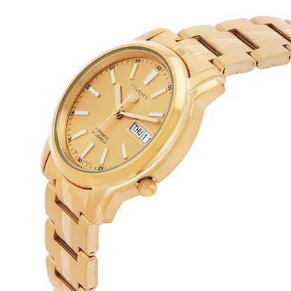 Seiko Series 5 Automatic Gold Dial Mens Watch