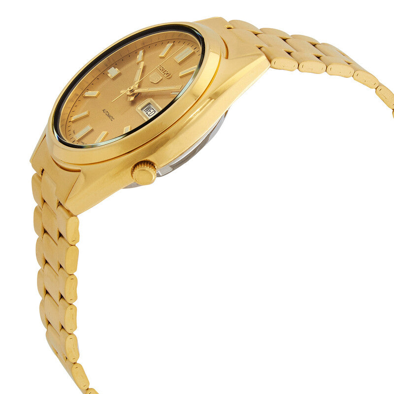 Seiko Series 5 Automatic Gold Dial Mens Watch