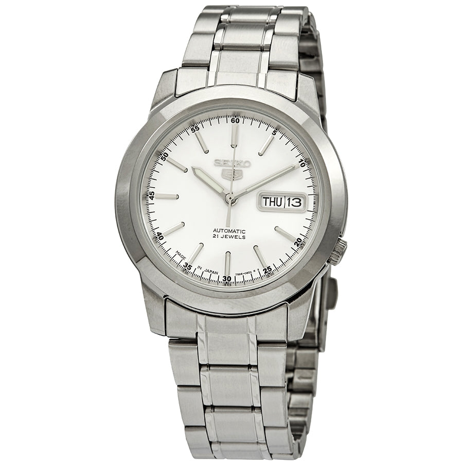 Seiko Series 5 Automatic White Dial Mens Watch
