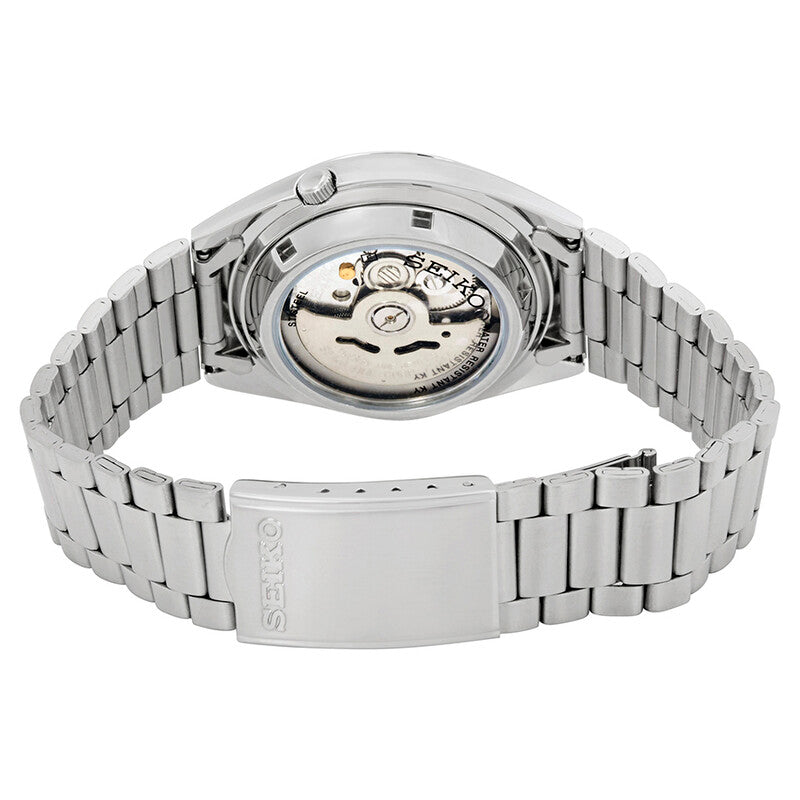 Seiko Series 5 Automatic White Grid Dial Mens Watch