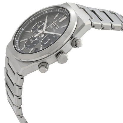 Seiko Sport Chronograph Quartz Grey Dial Mens Watch