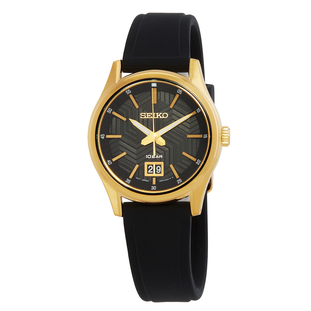 Seiko Sport Quartz Black Dial Mens Watch