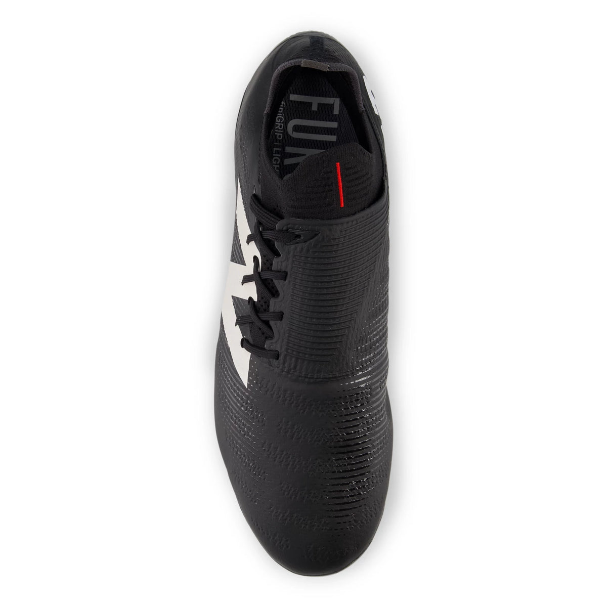 New Balance Furon PRO FG V7 Black with White and True Red