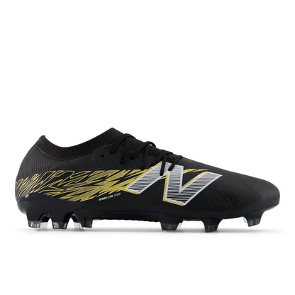 New Balance Furon Elite FG V8 Black with Metallic Gold and Metallic Silver