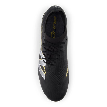 New Balance Furon Elite FG V8 Black with Metallic Gold and Metallic Silver