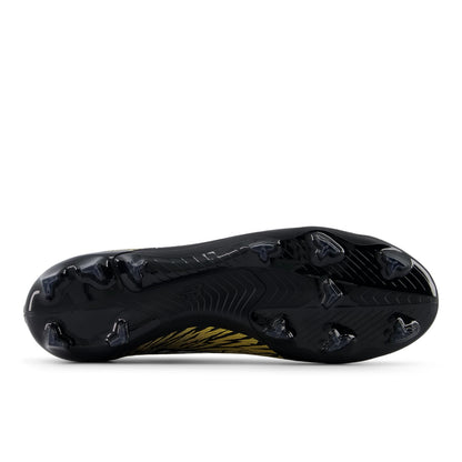 New Balance Furon Elite FG V8 Black with Metallic Gold and Metallic Silver