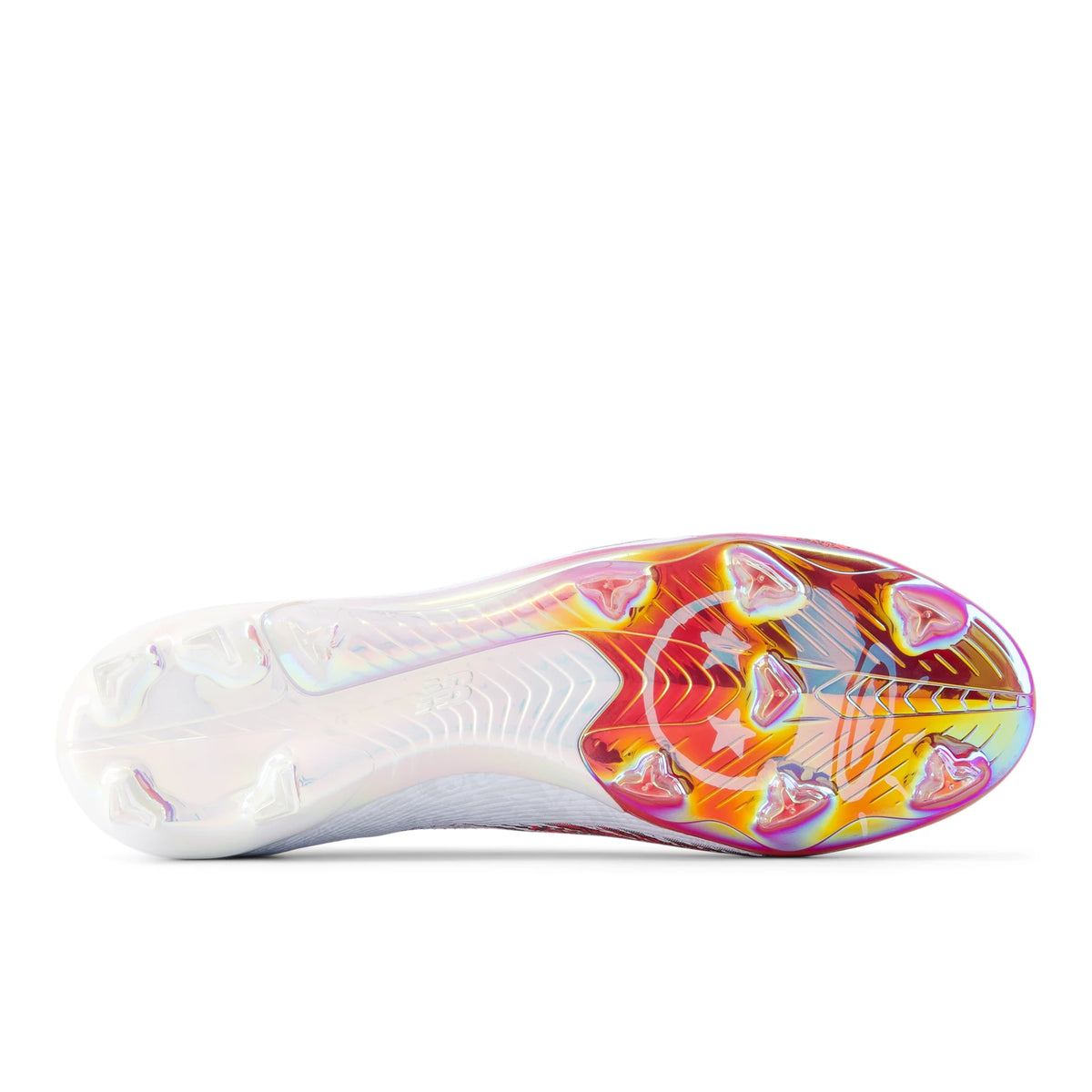 New Balance Bukayo SAKA X Furon Elite FG V8 White with Burgundy and Silver