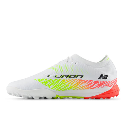 New Balance Furon Elite TF V8 White with Energy Red and Hi-Lite