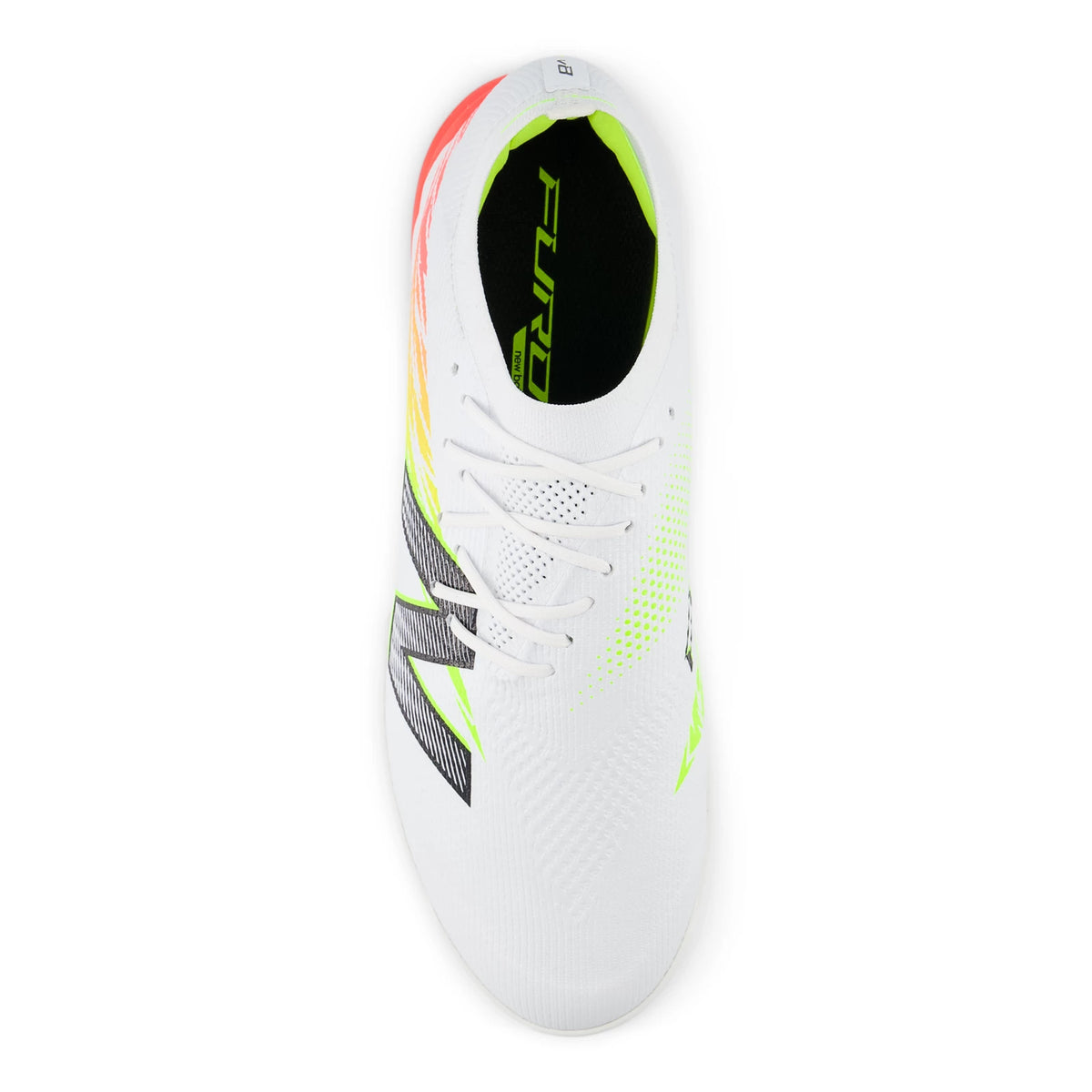 New Balance Furon Elite TF V8 White with Energy Red and Hi-Lite