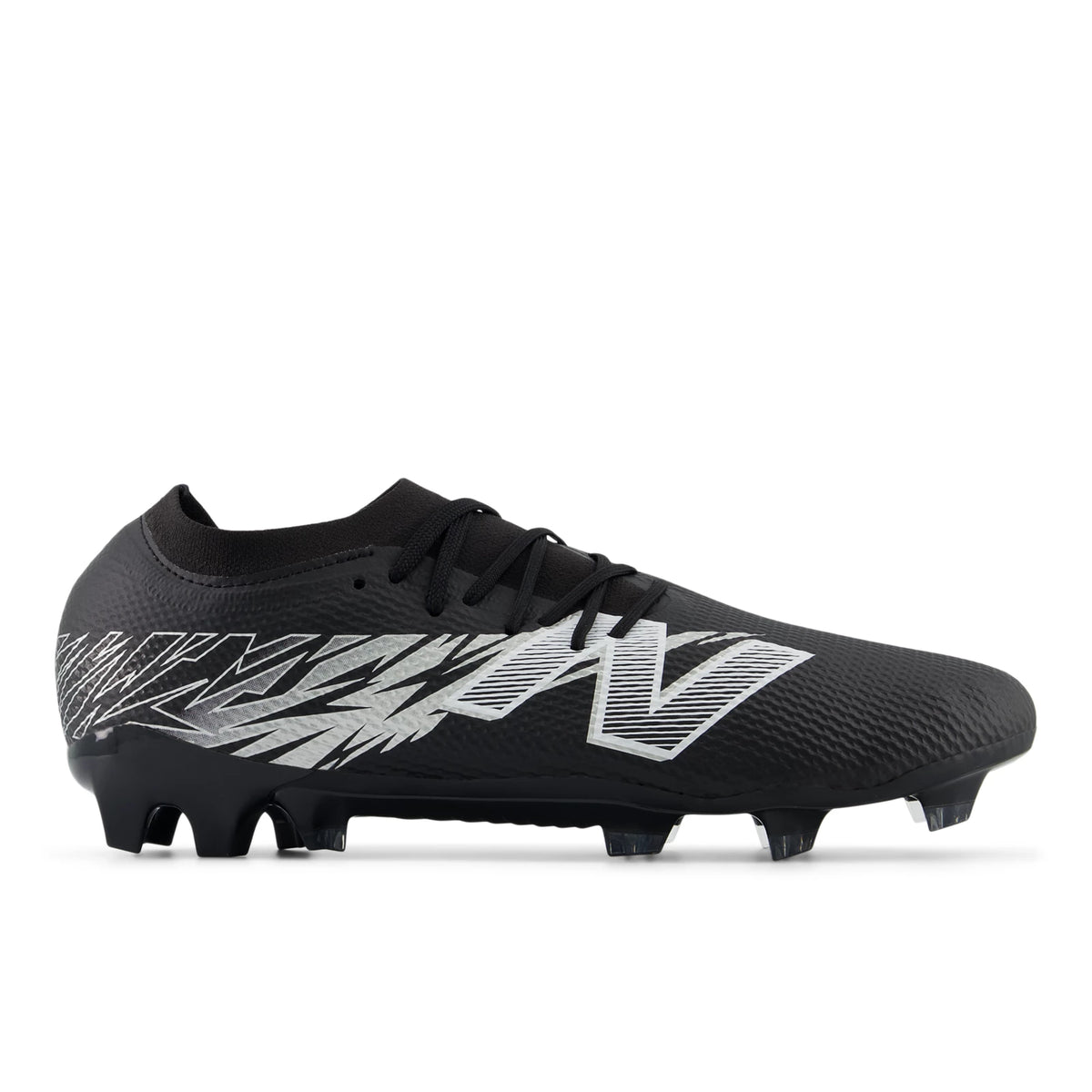 New Balance Furon Team FG V8 Black with Metallic Silver and White