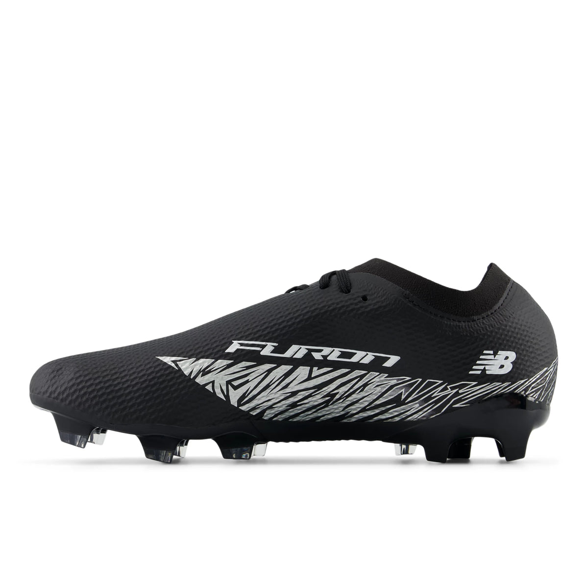 New Balance Furon Team FG V8 Black with Metallic Silver and White