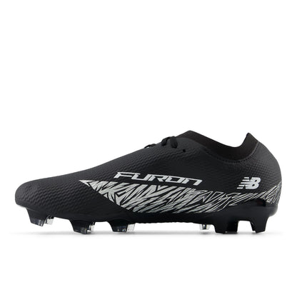 New Balance Furon Team FG V8 Black with Metallic Silver and White