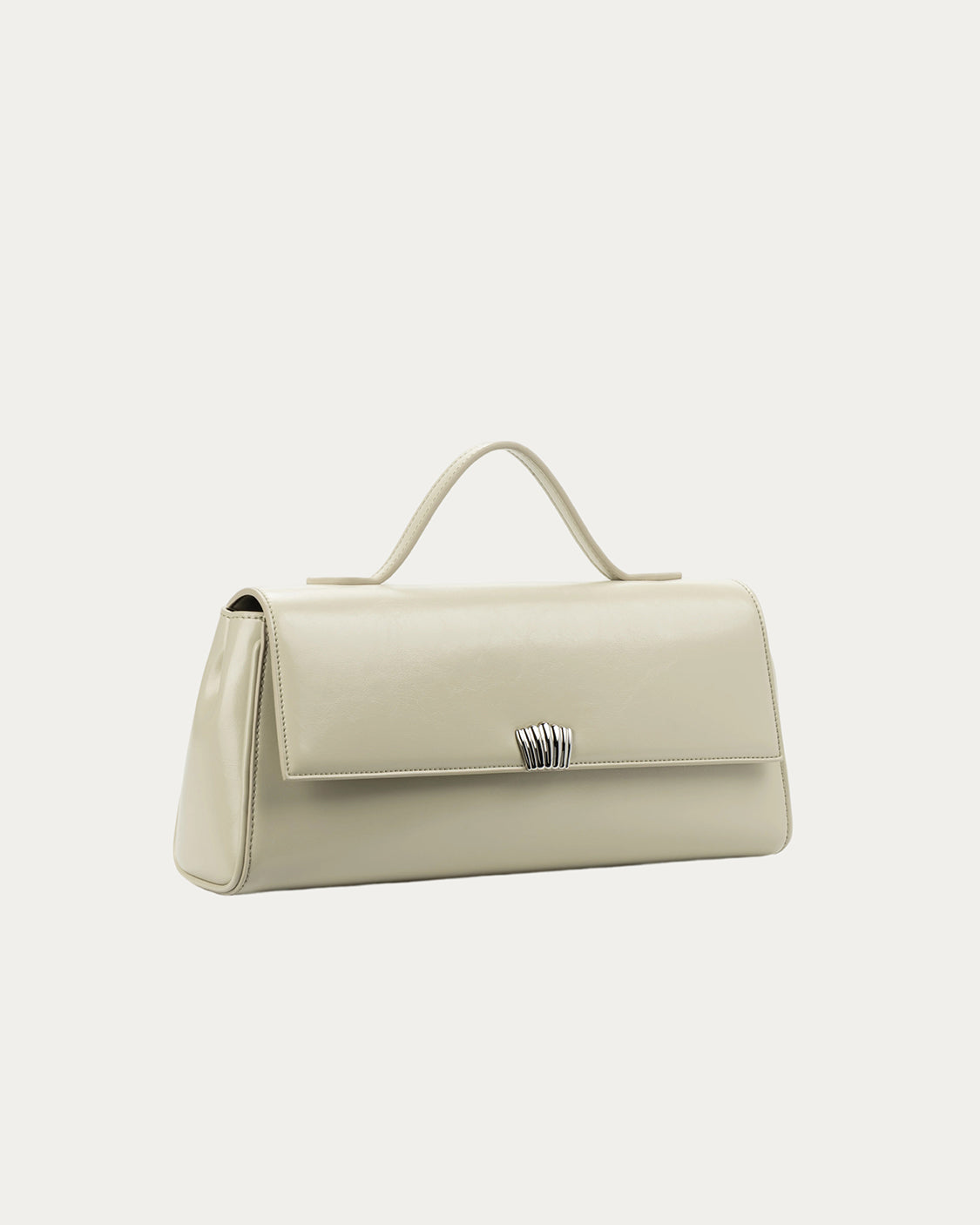 Freja Shell Clutch Linen Gloss